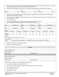 Form HS-3423 Application for a License to Operate an Adult Day Services Agency - Tennessee, Page 4