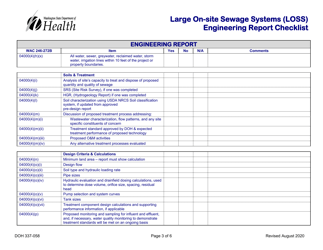 DOH Form 337-085 Large on-Site Sewage Systems (Loss) Engineering Report Checklist - Washington, Page 3