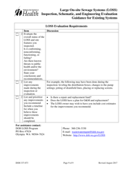 DOH Form 337-073 Large on-Site Sewage Systems (Loss) Inspection, Schematic, and Engineering Evaluation Guidance for Existing Systems - Washington, Page 9