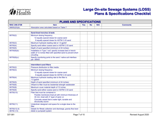 DOH Form 337-081 Large on-Site Sewage Systems (Loss) Plans &amp; Specifications Checklist - Washington, Page 7