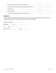 Form SS-6075 Summary of Financial Activities of a Catastrophic Illness Trust - Tennessee, Page 2