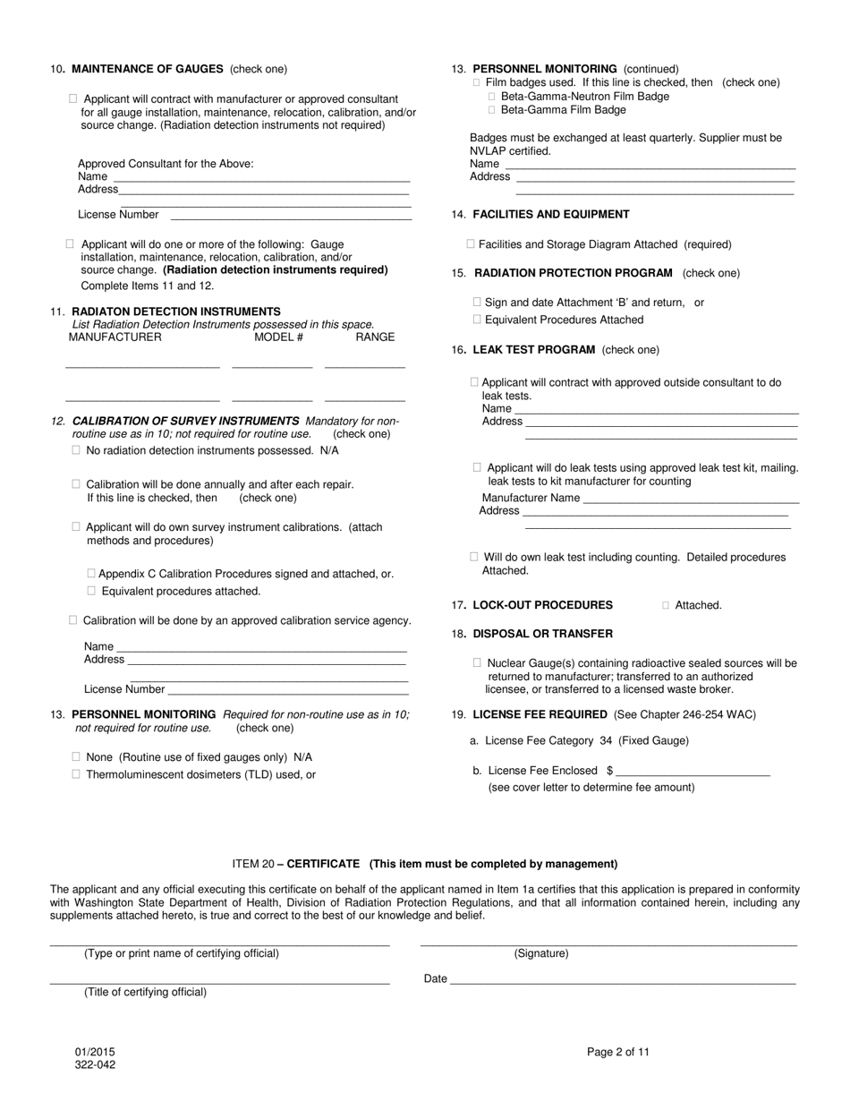 DOH Form 322-042 - Fill Out, Sign Online and Download Printable PDF ...