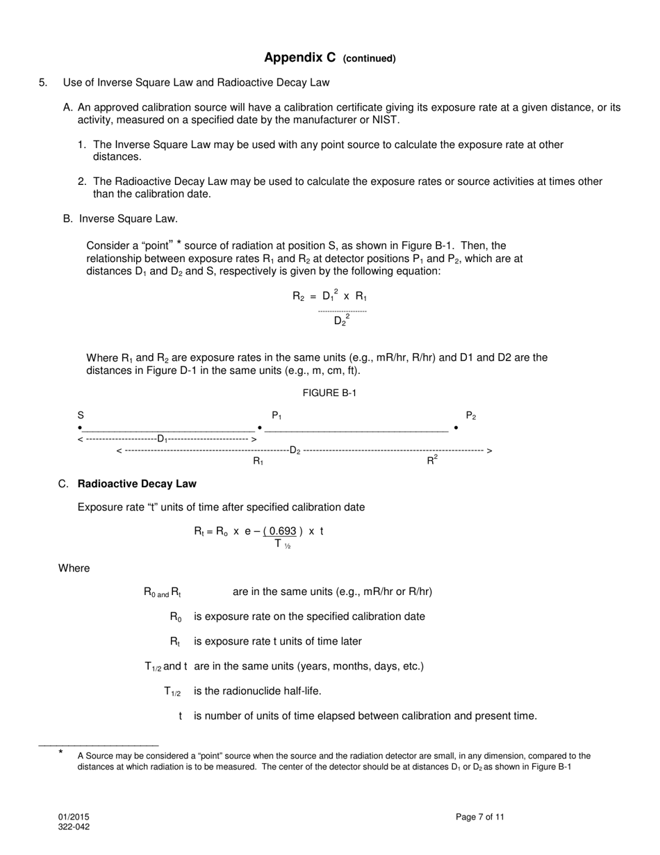 DOH Form 322-042 Application for Radioactive Material License - Fixed Gauge - Washington, Page 7