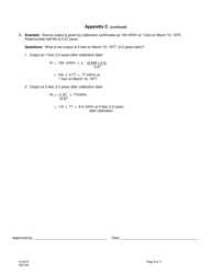 DOH Form 322-042 Application for Radioactive Material License - Fixed Gauge - Washington, Page 8