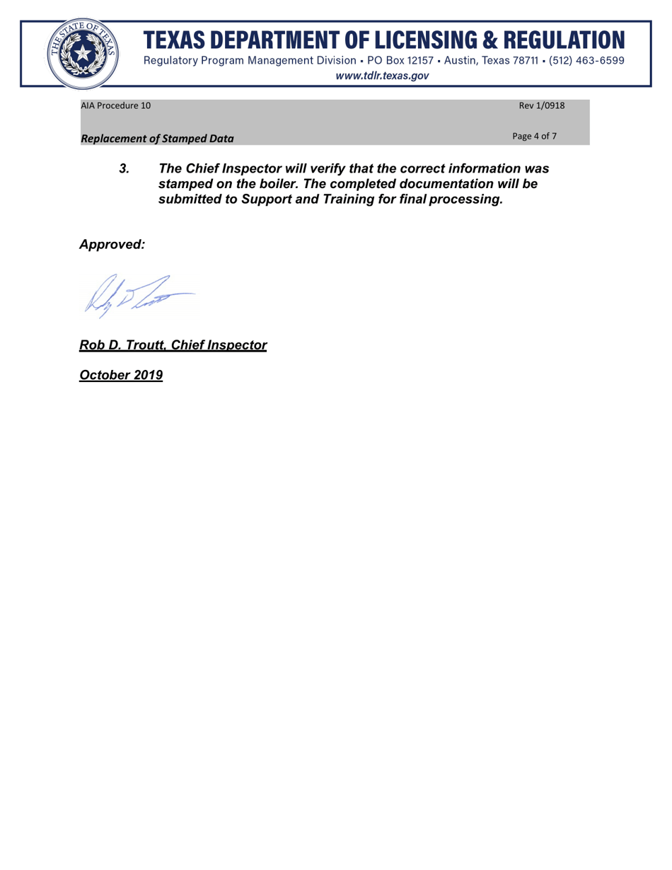 Form NB-136 Replacement of Stamped Data Form - Texas, Page 3