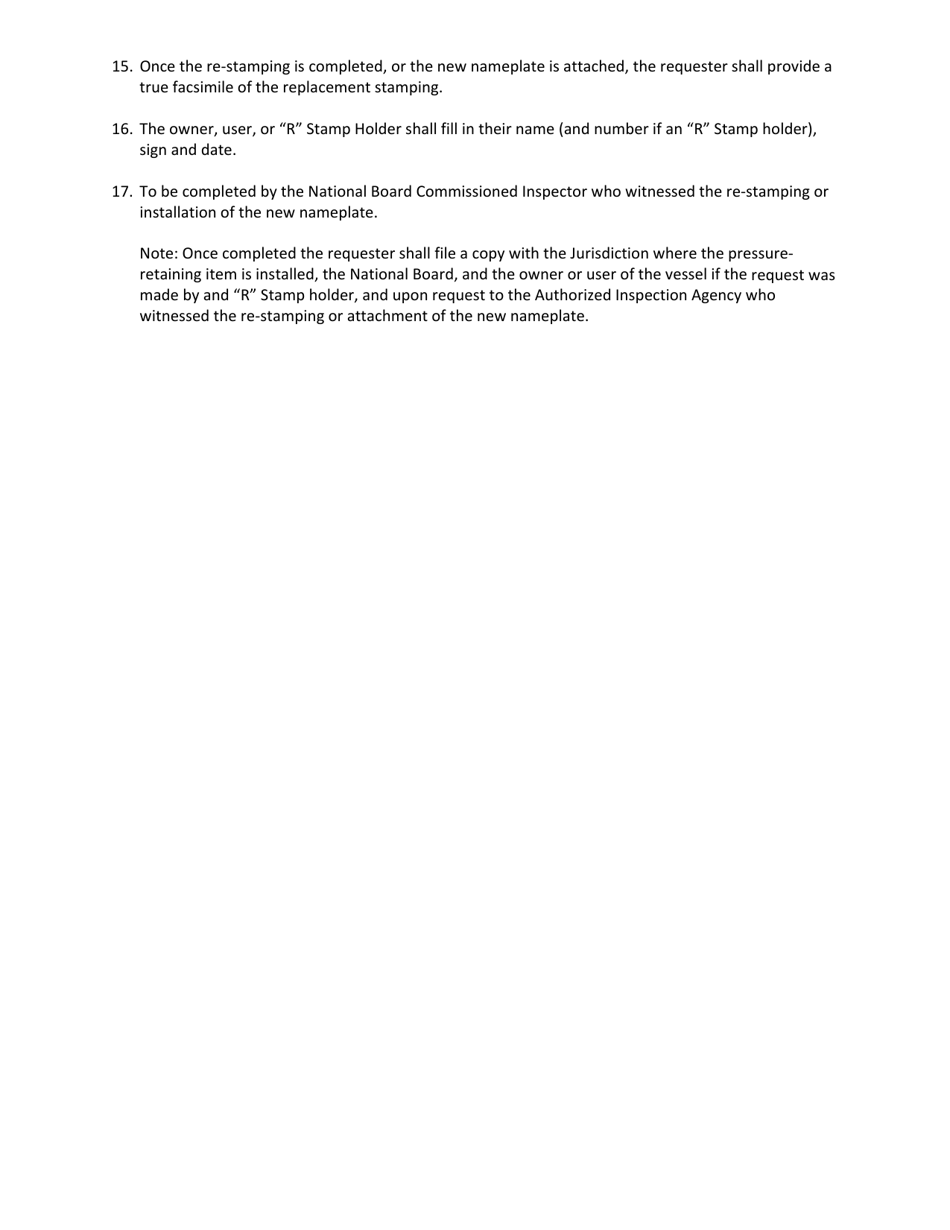 Form NB-136 Replacement of Stamped Data Form - Texas, Page 5