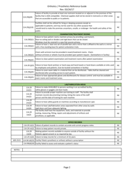 Orthotics/Prosthetics Reference Guide and Checklist - Texas, Page 2