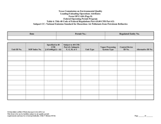 Form OP-UA4 (TCEQ-10041) Loading/Unloading Operations Attributes - Texas, Page 32