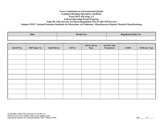 Form OP-UA4 (TCEQ-10041) Loading/Unloading Operations Attributes - Texas, Page 41