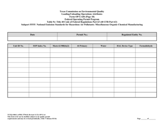Form OP-UA4 (TCEQ-10041) Loading/Unloading Operations Attributes - Texas, Page 42