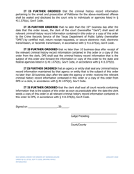 Order of Nondisclosure Under Section 411.0726 (For Driving While Intoxicated Offenses) - Texas, Page 2