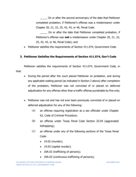 Petition for Order of Nondisclosure Under Section 411.073 - Texas, Page 3