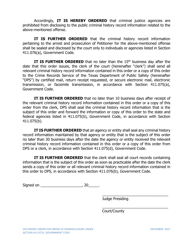 Order of Nondisclosure Under Section 411.0731 - Texas, Page 2