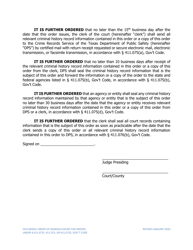 Order of Nondisclosure - Texas, Page 2