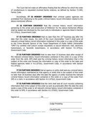 Order of Nondisclosure Under Section 411.0736 - Texas, Page 2