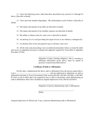 Affidavit of Indigence - Thirteenth Court of Appeals - Texas, Page 2