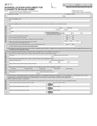Document preview: Form 69-141 Business Location Supplement for E-Cigarette Retailer Permit - Texas