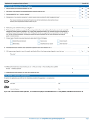 Form 50-758 Application for Exemption of Goods-In-transit - Texas, Page 2