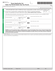 Form AP-201 &quot;Texas Application for Texas Sales and Use Tax Permit&quot; - Texas, Page 5