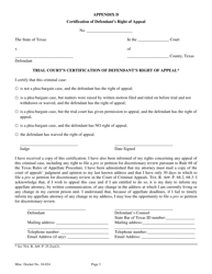 Document preview: Appendix D Trial Court's Certification of Defendant's Right of Appeal - Texas