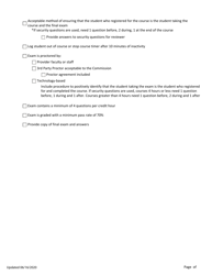 Inspector Ce Elective Course Application Checklist - Texas, Page 2