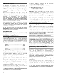 Instructions for Form 5489 City of Detroit Income Tax Withholding Guide - City of Detroit, Michigan, Page 2