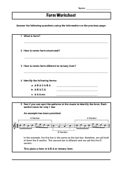 Rondo Form Music Worksheet, Page 2