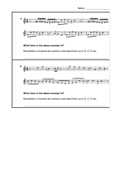 Rondo Form Music Worksheet, Page 3
