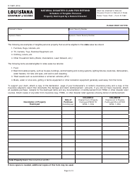 Form R-1362 Natural Disaster Claim for Refund of State Sales Taxes Paid - Louisiana, Page 3