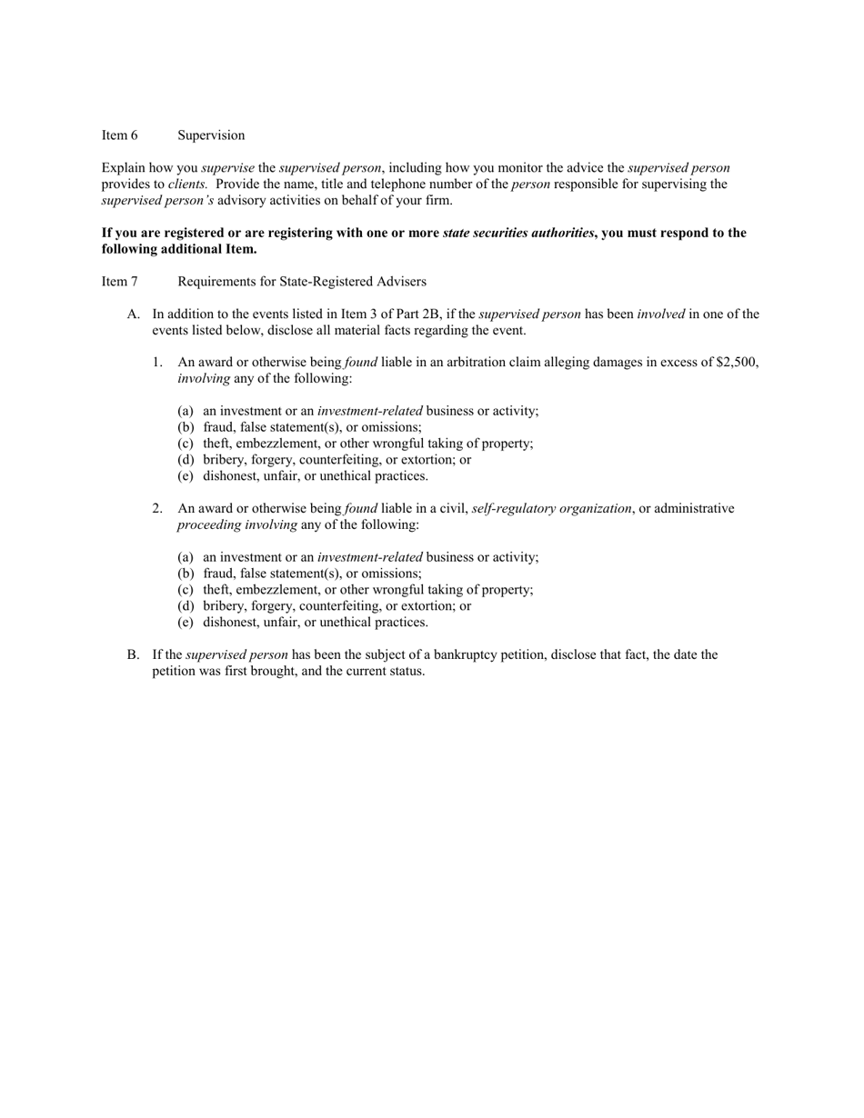 Instructions for SEC Form 1707, ADV Part 2, 2A, 2B, Page 26