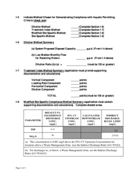 Form WR-82 Schedule I Indirect Discharge Permit Application - Vermont, Page 2