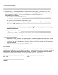 Injection Well Closure Form - General - Vermont, Page 2