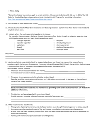 Injection Well Closure Form for Activities Requiring a Uic Permit - Vermont, Page 2