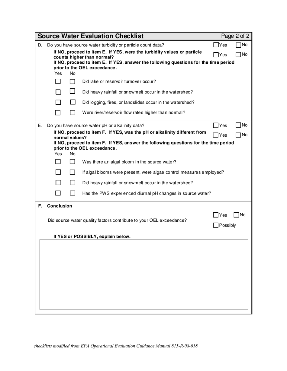 Disinfection Byproducts (Dbp) Operational Evaluation Report - Vermont, Page 3
