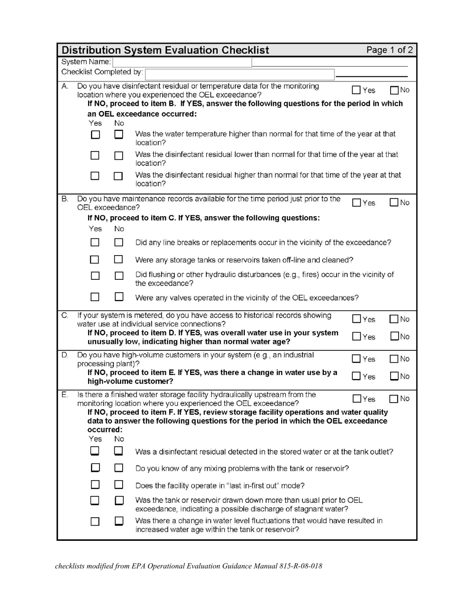 Disinfection Byproducts (Dbp) Operational Evaluation Report - Vermont, Page 8