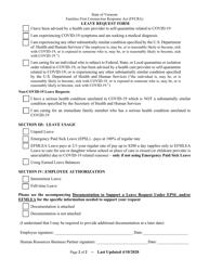 Ffcra Leave Request Form - Vermont, Page 2