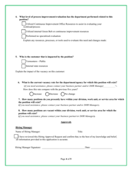 Request for Hiring Approval - Vermont, Page 4