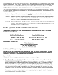 Tuition Assistance Application - Vermont, Page 3