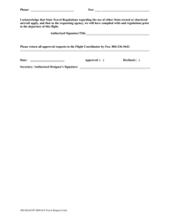 Travel Request Form &amp; Passenger Manifest - Virginia, Page 2