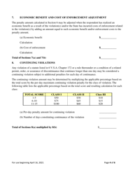 Administrative Penalty Form - Vermont, Page 4