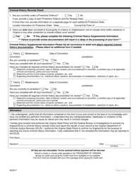 Fingerprint Processing Form - Virginia, Page 2