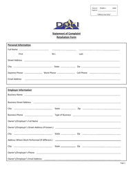 Form POWR-1 Statement of Complaint Retaliation Form - Virginia, Page 2