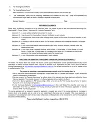 Form A463-0214FHCRS Fair Housing Course Approval Application - Virginia, Page 2