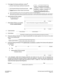 Form A461-4008BUS Business Registration Application - Virginia, Page 2