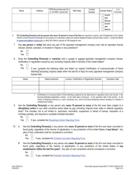 Form A461-40CHG Owners &amp; Controlling Person(s) Change Application - Virginia, Page 2