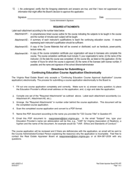 Form A461-4006CE Continuing Education Course Application - Virginia, Page 2