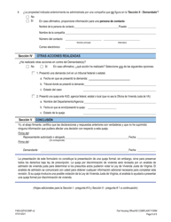 Formulario F493-02FH-COMP Formulario De Queja De Discriminacion De Vivienda De Virginia - Virginia (Spanish), Page 6