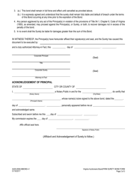 Form A429-2906_08BOND Auction Firm Surety Bond Form - Virginia, Page 2