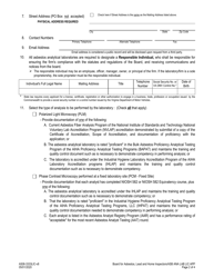 Form A506-3333LIC Asbestos Analytical Laboratory License Application - Virginia, Page 2