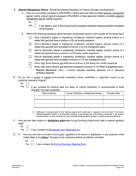 Form A506-3304LIC Asbestos Management Planner License Application - Virginia, Page 2